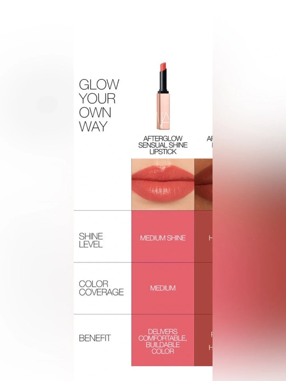 Nars Afterglow Sensual Shine Lipstick in High Gear 218